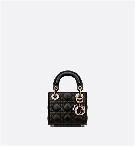 dior lady micro bag|Dior lambskin bag price.